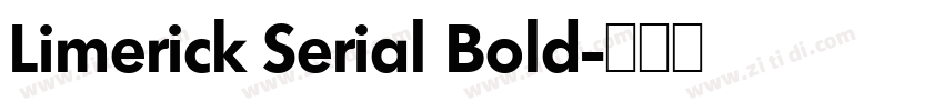Limerick Serial Bold字体转换